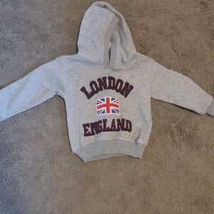 Gray London England Kids Hoodie